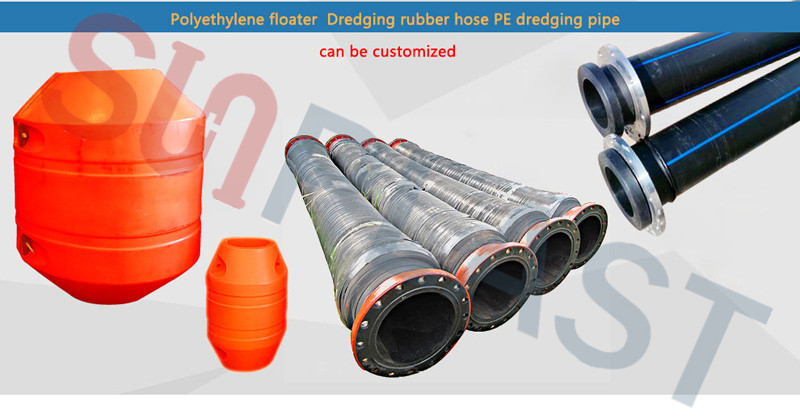 HDPE-ruoppausputki-pipe floats-Rubber hoses